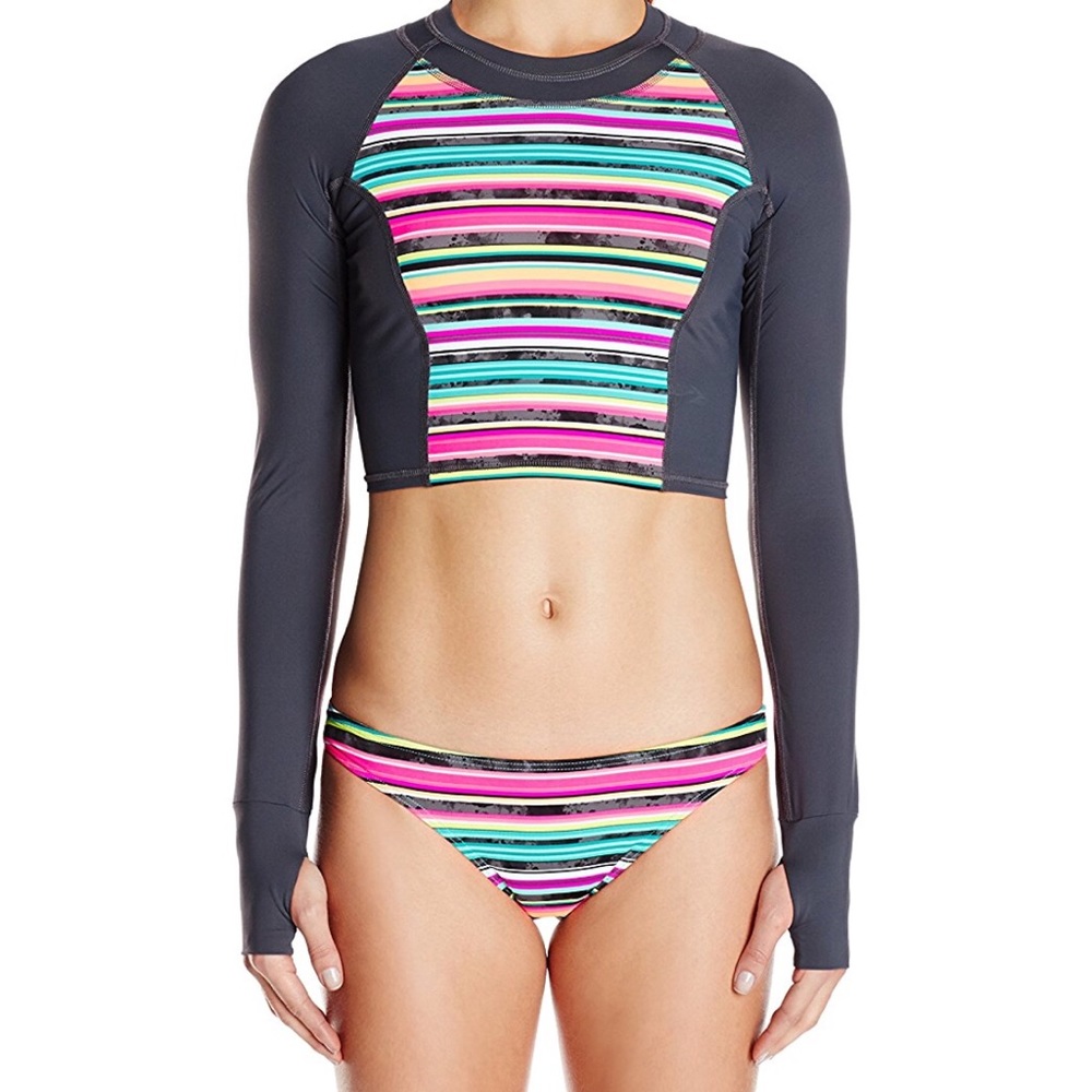 Oakley Crop Long Sleeve Rash Guard- size: M